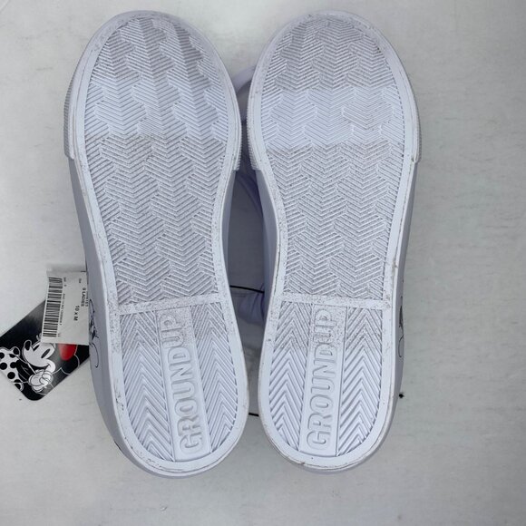 Disney Womens Minnie Mickey Mouse Sneakers Shoes Heart White Black Size 10 - Picture 7 of 9